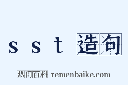 sst造句是什么意思的图片
